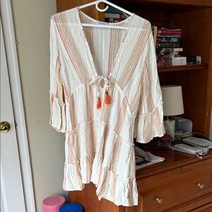 Blue Island Multicolor Striped Dress